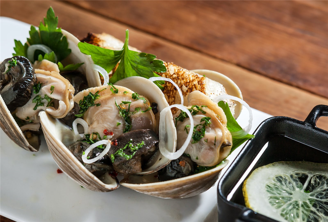 Littleneck Clams and Escargot