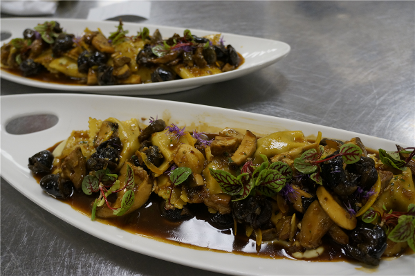 Smoked Snail Agnolotti, Porcini Mushroom, Artichoke Puree, Preserved Lemon National Escargot Day, 2013